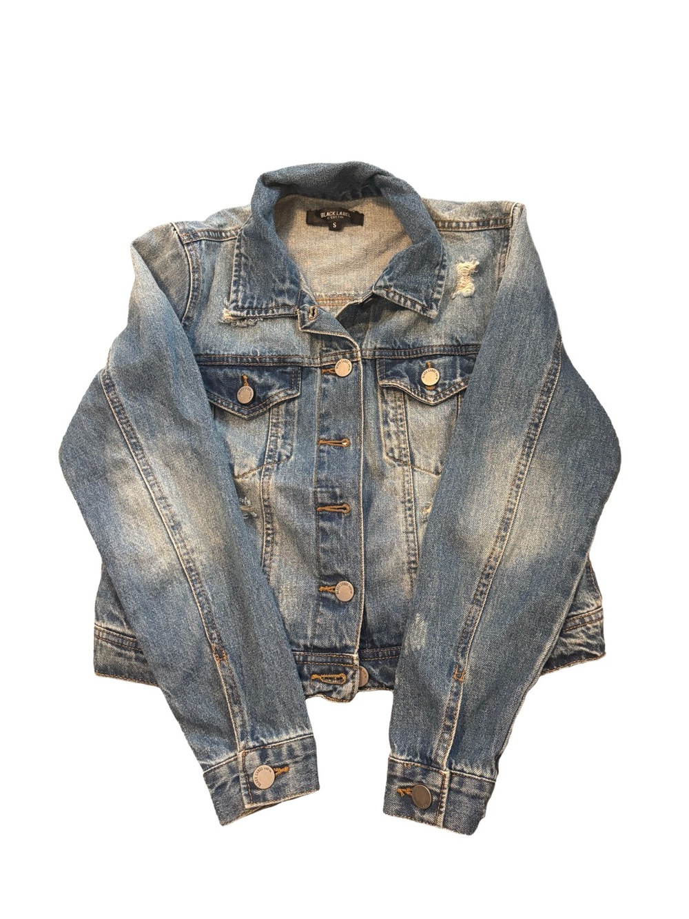 Distressed Light Blue Denim Jacket